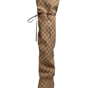 Women's Gucci Original Gg Canvas Over The Knee Boot