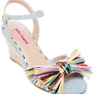 Betsey Johnson Lizzie Wedge Sandals Women's Shoes