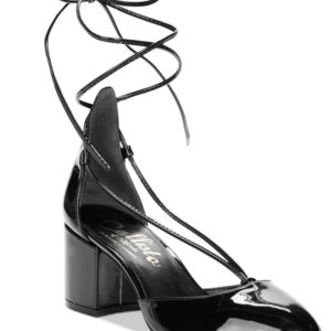 Callisto Corda Lace-Up Block-Heel Pumps Women's Shoes