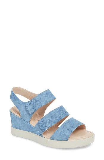 ecco shape wedge plateau sandal
