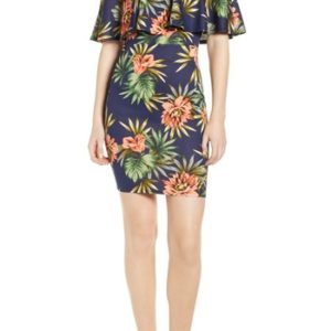 Women's Soprano Floral Off The Shoulder Dress