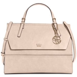 Guess Huntley Top-Handle Flap-Front Satchel