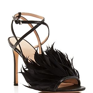 Pour La Victoire Women's Elexi Feather Embellished High Heel Sandals
