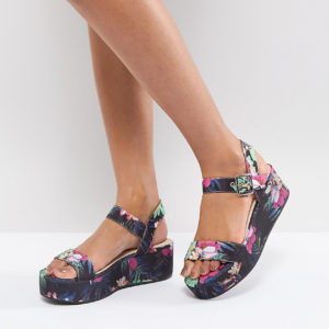 ASOS TOUCAN Wedge Sandals - Multi