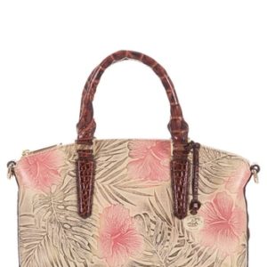 Brahmin Duxbury Print Leather Satchel -