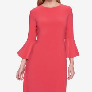 Tommy Hilfiger Bell-Sleeve Sheath Dress