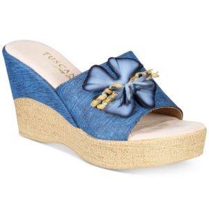 Tuscany by Easy Street Castello Wedge Sandals Women's Shoes