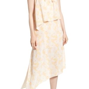 Women's Lewit Asymmetrical Floral Midi Dress