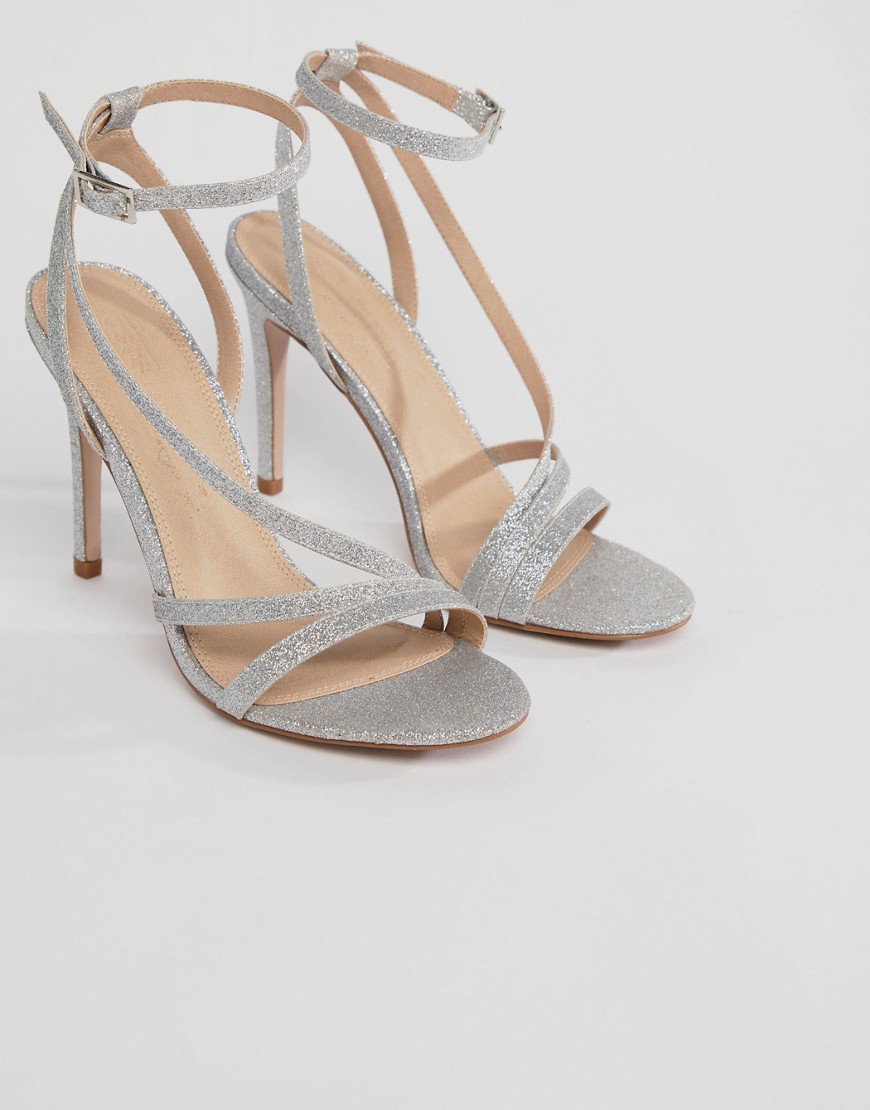 ASOS HOMECOMING Heeled Sandals - Silver