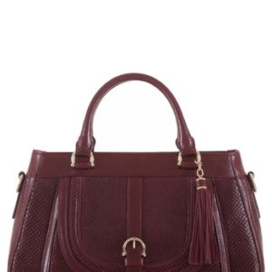 Brahmin Raelynn Embossed Leather Satchel -