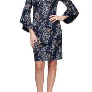 Women's Alex Evenings Embroidered Cocktail Dress