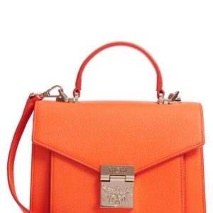 Mcm Park Ave. Patricia Medium Satchel - Orange