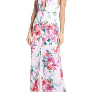 Women's Fame And Partners The Rylee Floral Strappy Gown