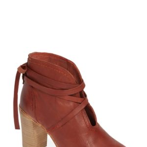 Women's Free People Ankle Tie Bootie, Size 6US / 36EU - Red
