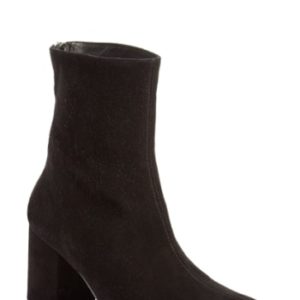 Women's Free People Cecile Block Heel Bootie, Size 6US / 36EU - Black