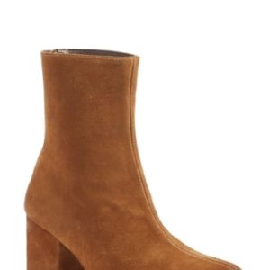 Women's Free People Cecile Block Heel Bootie, Size 6US / 36EU - Brown