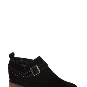 Women's Hush Puppies Cayto Studded Belt Bootie, Size 6.5 W - Black