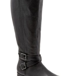 Women's Trotters Liberty Knee High Boot, Size 7.5 W - Black