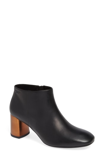 Women's Vagabond Shoemakers Jeena Flared Heel Bootie, Size 6US / 36EU - Black
