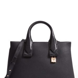 Michael Michael Kors Rollins Leather Satchel - Black