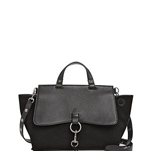 Rebecca Minkoff Keith Medium Leather and Suede Satchel
