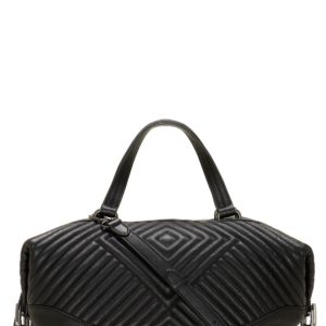 Vince Camuto Tave Quilted Leather Satchel - Black