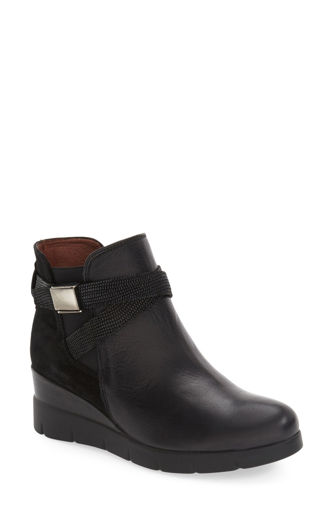 Women's Hispanitas 'Larae' Wedge Bootie, Size 8.5US / 39EU - Black