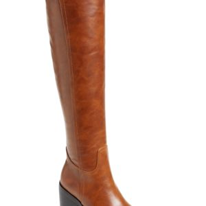 Women's Jeffrey Campbell Woodvale Over The Knee Boot, Size 5 M - Brown